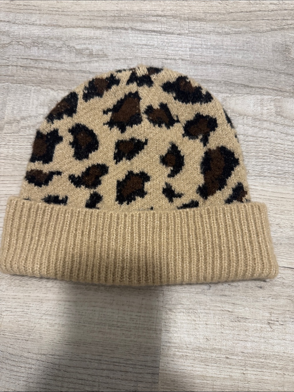 Kids Leopard Print Beanie Hat Zara